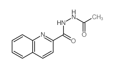 Hydrazine, 1-acetyl-2-quinaldoyl- structure
