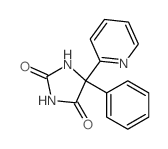 2,4-Imidazolidinedione,5-phenyl-5-(2-pyridinyl)- Structure