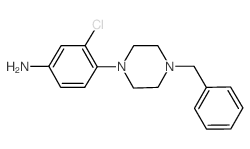 4-(4-Benzyl-1-piperazinyl)-3-chlorophenylamine结构式