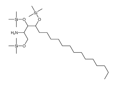 2,2,9,9-Tetramethyl-7-tetradecyl-6-[(trimethylsilyl)oxy]-3,8-dioxa-2,9-disiladecan-5-amine structure