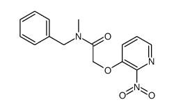 N-benzyl-N-methyl-2-(2-nitropyridin-3-yl)oxyacetamide结构式