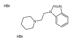 1-(2-piperidin-1-ylethyl)benzimidazole,dihydrobromide Structure