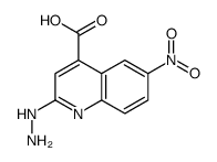 2-hydrazinyl-6-nitroquinoline-4-carboxylic acid结构式