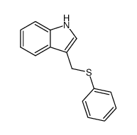 3-[(phenylthio)methyl]-1H-indole Structure