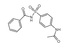 N-benzoyl-4-(acetamido)benzenesulfonamide Structure
