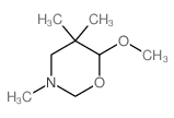 6-methoxy-3,5,5-trimethyl-1,3-oxazinane结构式