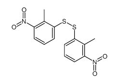 2-methyl-1-[(2-methyl-3-nitrophenyl)disulfanyl]-3-nitrobenzene Structure