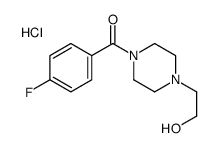(4-fluorophenyl)-[4-(2-hydroxyethyl)piperazin-1-yl]methanone,hydrochloride Structure