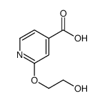 4-Pyridinecarboxylicacid,2-(2-hydroxyethoxy)-(9CI) Structure