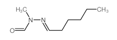 Hydrazinecarboxaldehyde, hexylidenemethyl- structure