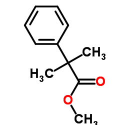 Methyl 2-methyl-2-phenylpropanoate structure