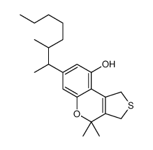 4,4-dimethyl-7-(3-methyloctan-2-yl)-1,3-dihydrothieno[3,4-c]chromen-9-ol结构式
