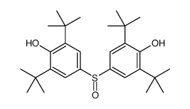 2,6-ditert-butyl-4-(3,5-ditert-butyl-4-hydroxyphenyl)sulfinylphenol结构式