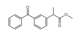 methyl α-(m-benzoylphenyl)-propionate结构式