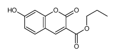 propyl 7-hydroxy-2-oxochromene-3-carboxylate Structure