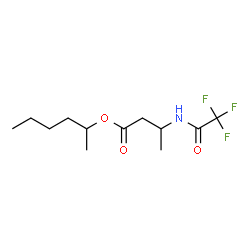 3-[(Trifluoroacetyl)amino]butanoic acid 1-methylpentyl ester structure