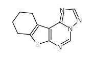 8,9,10,11-tetrahydro-benzo[4,5]thieno[3,2-e][1,2,4]triazolo[1,5-c]pyrimidine结构式