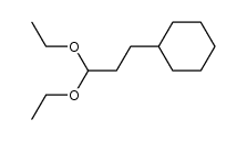 3-cyclohexyl-propionaldehyde diethylacetal结构式