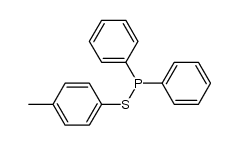 (4-methylphenylthio)diphenylphosphan结构式