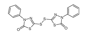 bis-[4-phenyl-5-oxo-1,3,4-thiadiazolinyl-(2)] disulfide Structure