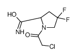 (2S)-1-(2-chloroacetyl)-4,4-difluoropyrrolidine-2-carboxamide结构式