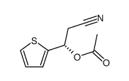 (S)-2-cyano-1-(thiophen-2-yl)ethyl acetate Structure