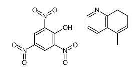 5-methyl-7,8-dihydroquinoline,2,4,6-trinitrophenol结构式