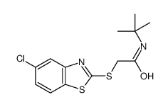 Acetamide, 2-[(5-chloro-2-benzothiazolyl)thio]-N-(1,1-dimethylethyl)- (9CI) Structure