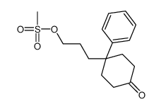 3-(4-oxo-1-phenylcyclohexyl)propyl methanesulfonate Structure