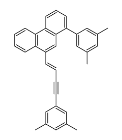 1-(3,5-Dimethyl-phenyl)-9-[(E)-4-(3,5-dimethyl-phenyl)-but-1-en-3-ynyl]-phenanthrene结构式