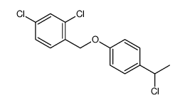 2,4-dichloro-1-[[4-(1-chloroethyl)phenoxy]methyl]benzene结构式