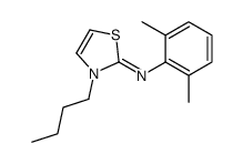 3-butyl-N-(2,6-dimethylphenyl)-1,3-thiazol-2-imine结构式