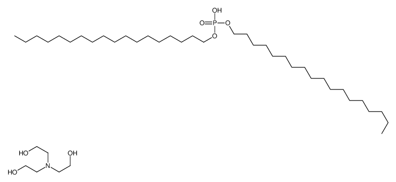 dioctadecyl hydrogen phosphate, compound with 2,2',2''-nitrilotriethanol (1:1) structure