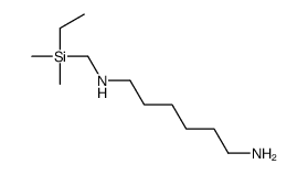 N'-[[ethyl(dimethyl)silyl]methyl]hexane-1,6-diamine结构式
