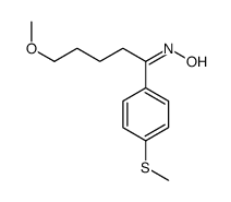 N-[5-methoxy-1-(4-methylsulfanylphenyl)pentylidene]hydroxylamine结构式