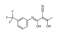 2-cyano-3-hydroxy-N-[3-(trifluoromethyl)phenyl]but-2-enamide结构式