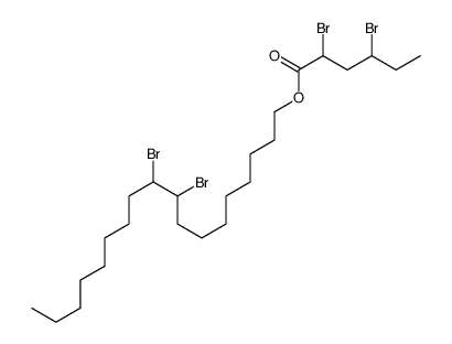 9,10-dibromooctadecyl 2,4-dibromohexanoate结构式