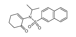 N-isopropyl β-naphtalenesulfonamido-2 cyclohexene-2 one Structure