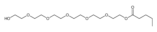 2-[2-[2-[2-[2-(2-hydroxyethoxy)ethoxy]ethoxy]ethoxy]ethoxy]ethyl pentanoate Structure