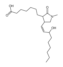 7-[4-(3-hydroxynon-1-enyl)-1-methyl-2-oxopyrrolidin-3-yl]heptanoic acid结构式
