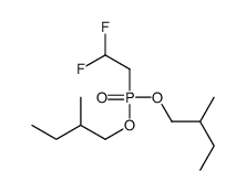 1-[2,2-difluoroethyl(2-methylbutoxy)phosphoryl]oxy-2-methylbutane Structure