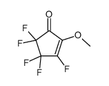 3,4,4,5,5-pentafluoro-2-methoxycyclopent-2-en-1-one Structure