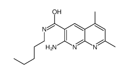 2-amino-5,7-dimethyl-N-pentyl-1,8-naphthyridine-3-carboxamide Structure