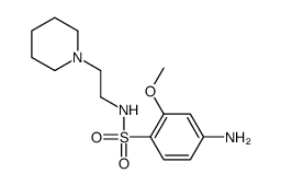 4-amino-2-methoxy-N-(2-piperidin-1-ylethyl)benzenesulfonamide Structure