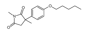 1,3-dimethyl-3-(4-pentoxyphenyl)pyrrolidine-2,5-dione结构式