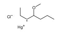 chloro(4-methoxyheptan-3-yl)mercury Structure