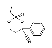 2-ethyl-2-oxo-4-phenyl-1,3,2λ5-dioxaphosphinane-4-carbonitrile Structure