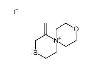 5-methylidene-9-oxa-3-thia-6-azoniaspiro[5.5]undecane,iodide Structure