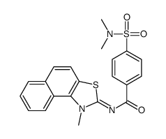 4-(dimethylsulfamoyl)-N-(1-methylbenzo[e][1,3]benzothiazol-2-ylidene)benzamide Structure