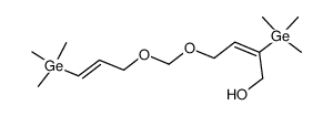 1-Hydroxy-2-trimethylgermyl-4-(3-trimethylgermyl-allyloxymethoxy)-buten-(2)结构式